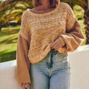 Free People Multicolor Knit Sweater